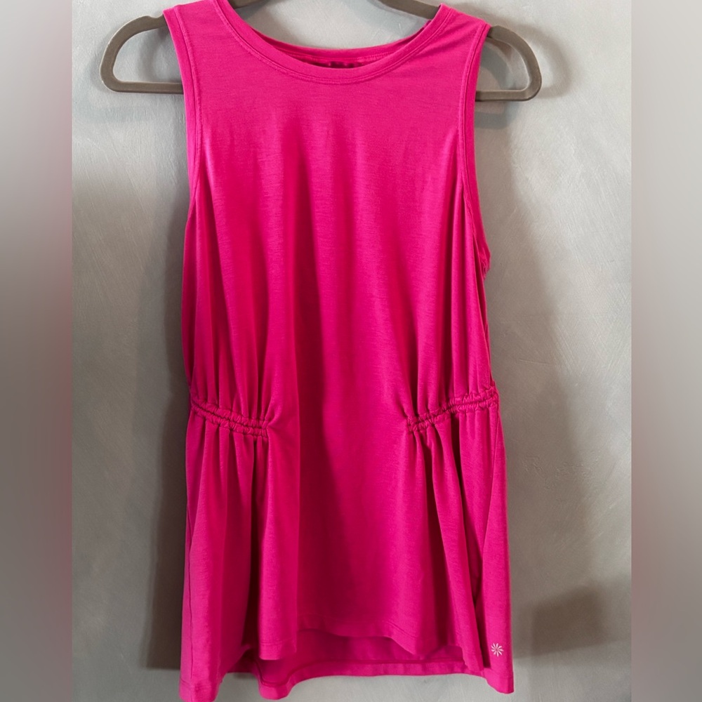 Athleta Air Out Cinch Tank Pink Medium